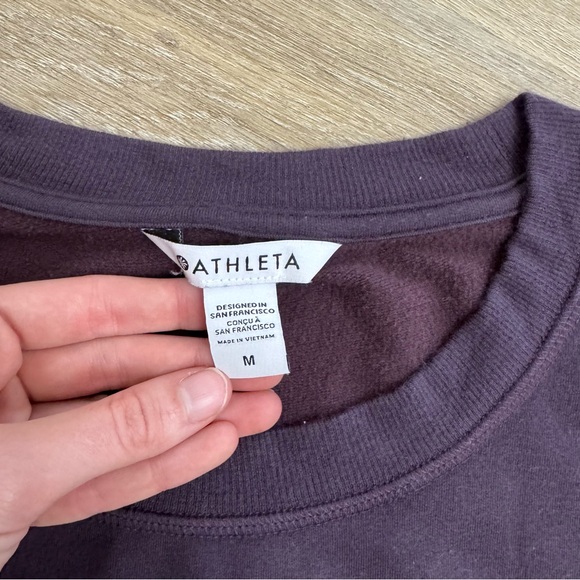 Athleta Purple Long Sleeve Lightweight Pulllover Sweater - Picture 3 of 6